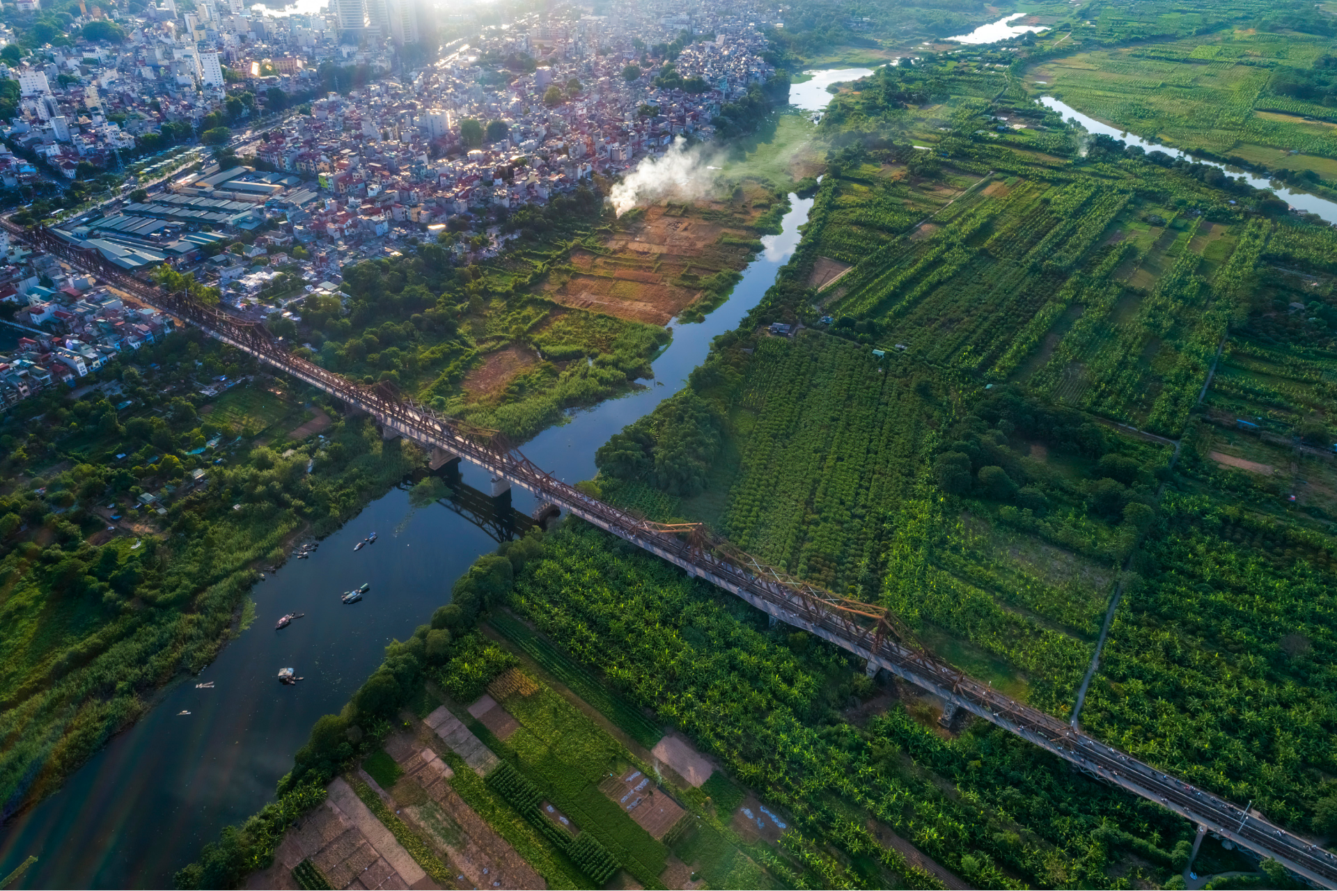 bridge connecting city