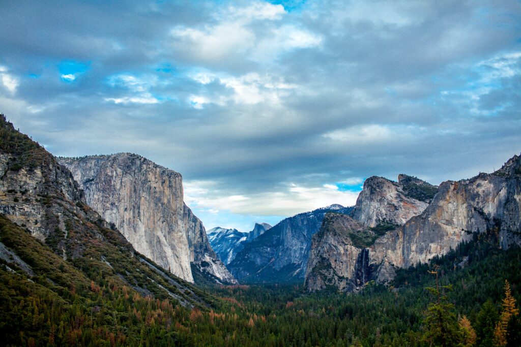 valley mountain cliffsides